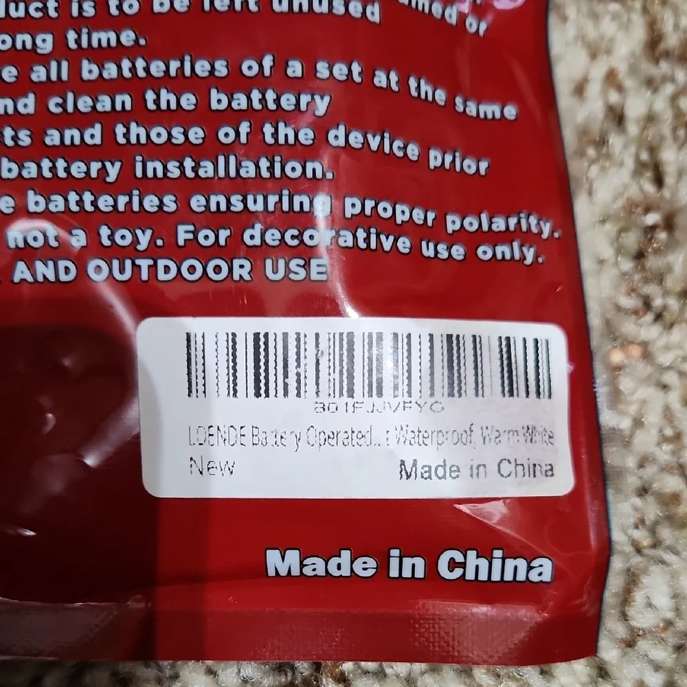 LED Mini Lights - 50 Count, Red and Green